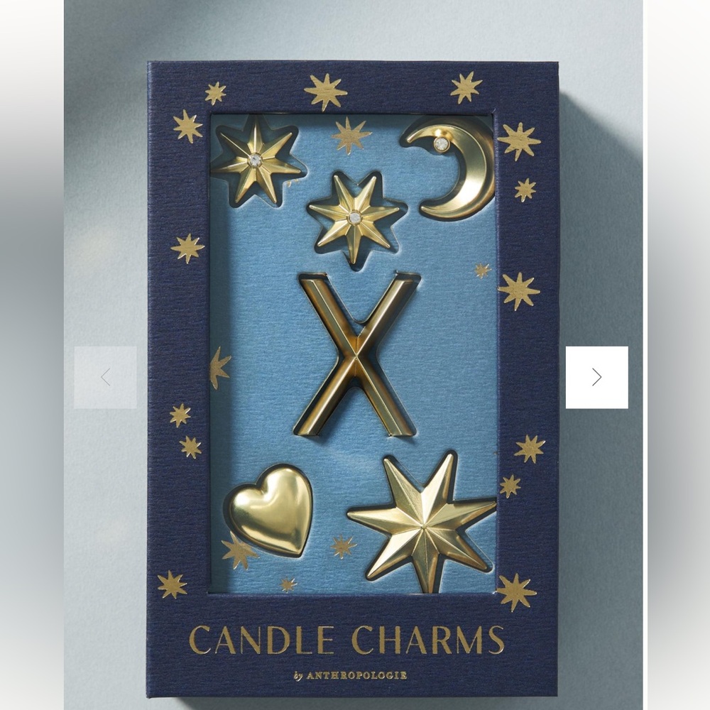 ANTHROPOLOGIE Monogram Candle Charms LETTER X